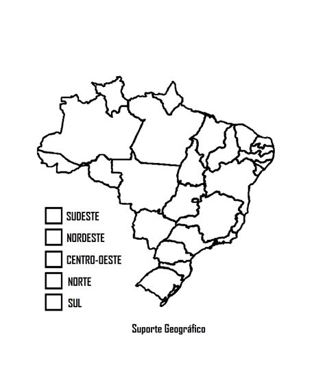Mapa Regioes Do Brasil Segundo Ibge Para Colorir Images