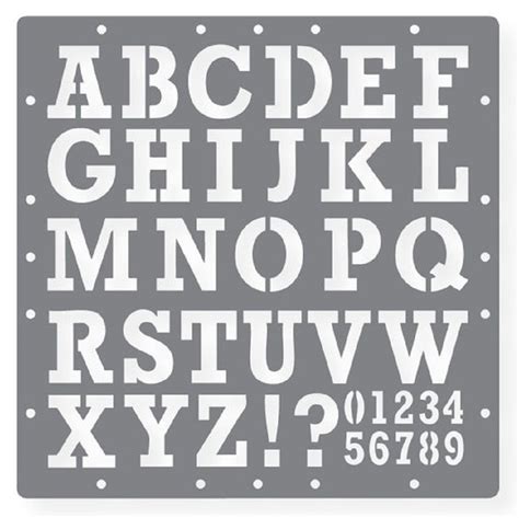 Letters And Numbers Stencils Printable Free Number Stencils Set 1