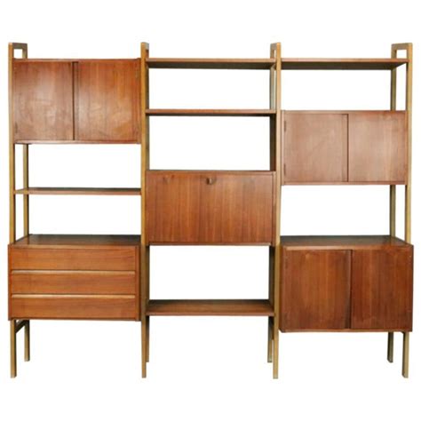 Instead, i ran to my local lumber supplier and picked out rough… Mid-Century Danish Modern Wall Unit with Desk, Shelving ...