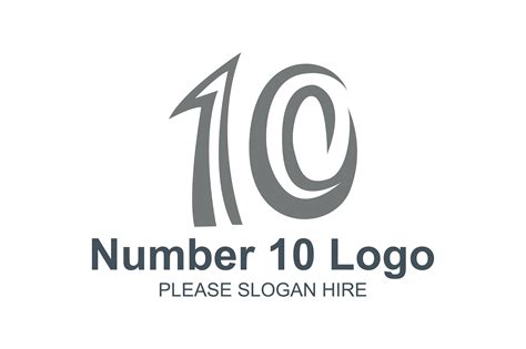 Number 10 Logo Graphic By Guardesign · Creative Fabrica