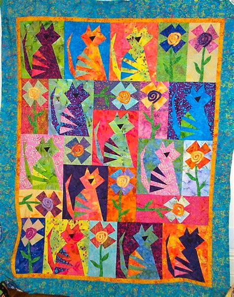 Heather Stewart Quilts Crazy Cat Quilt Can Be Yours Cat Quilt