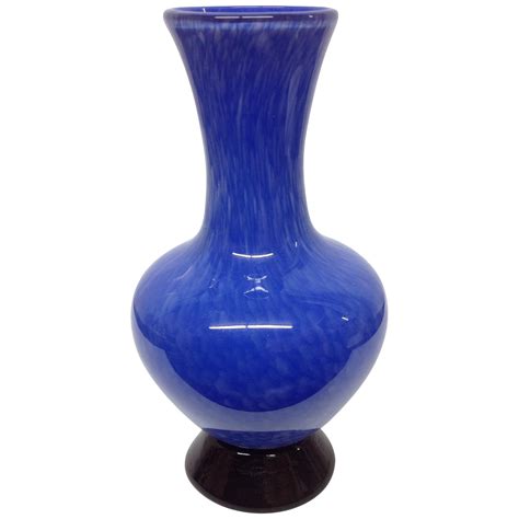 Cobalt Japanese Cased Glass Vase Chairish