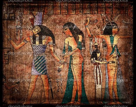 Egirtian Starożytny Papirus — Obraz Stockowy 1248714 Starożytny Egipt