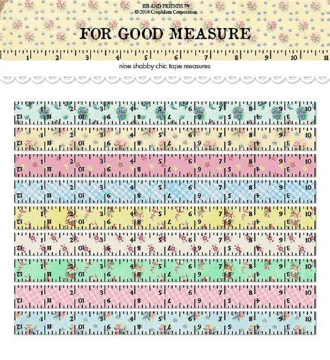 Printable Tape Measure Chart