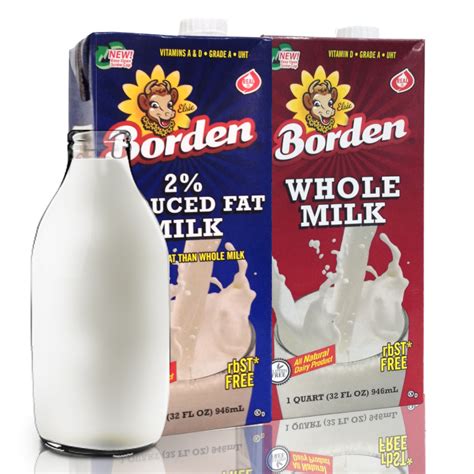 Us Borden Grade A Whole Milk 946mlus Borden 2 Low Fat Milk 946ml
