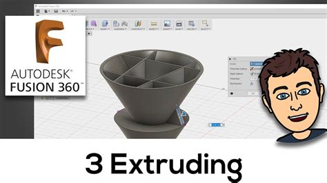 3 Extruding Fusion 360 Tutorial Youtube