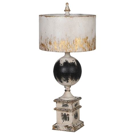 Bellamy Distressed Metal Table Lamp Lighting From Breeze Furniture Uk