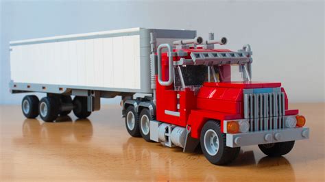 Check out the video on the left side or the gallery below. Lego Semi-truck with trailer | Instructions: www.youtube ...