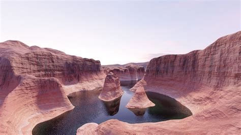 UltraHD PBR Reflection Canyon Lake Powell 3D - TurboSquid 1970518