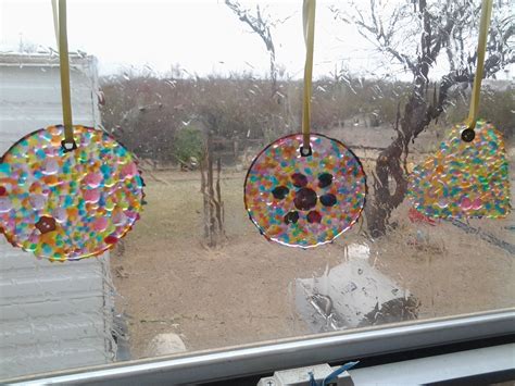 Suncatchers Made By Melting Plastic Beads In A Muffin Tin Plastic