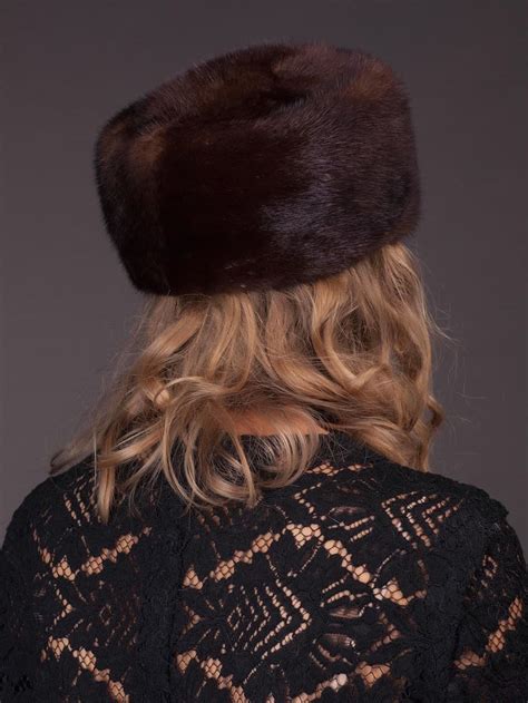 Vintage Style Mink Fur Kubanka Hat Handmade By Nordfur