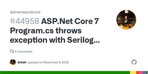 Asp Net Core Program Cs Throws Exception With Serilog Log Path Hot