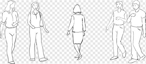 Sketsa Gambar Orang Berjalan Pulp