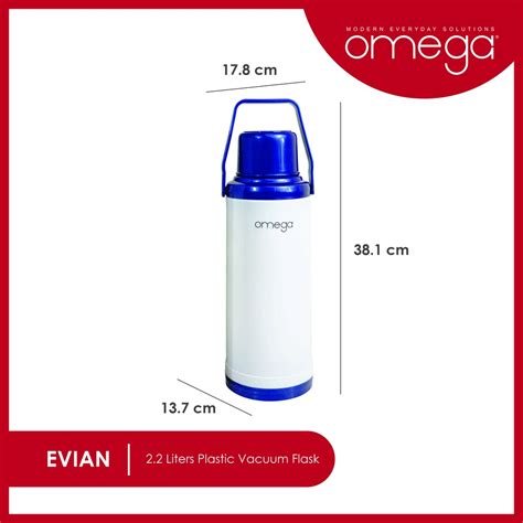 Omega Oaklyn Plastic Vacuum Flask Assorted Ubicaciondepersonascdmx