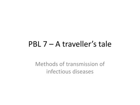 A Travellers Tale Ipswich Year2 Med Pbl Gp 2