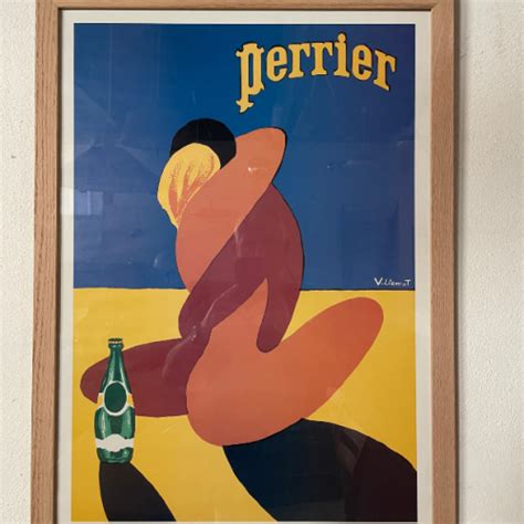 Affiche De Bernard Villemot Pour Perrier 1978 Unikvintage64 Pays Basque