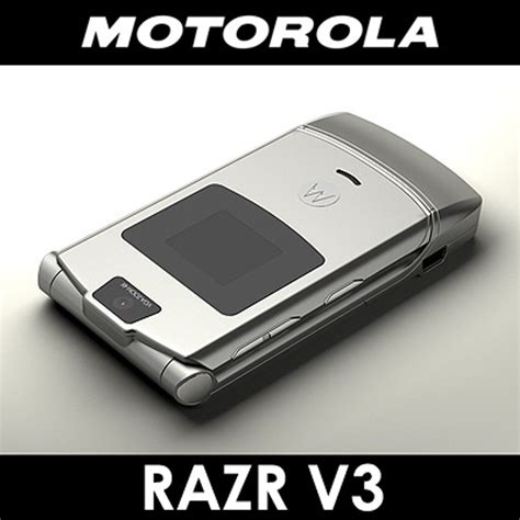 3d Motorola V3 Razr Cell Phone