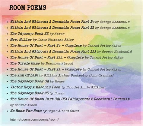 Room Poems