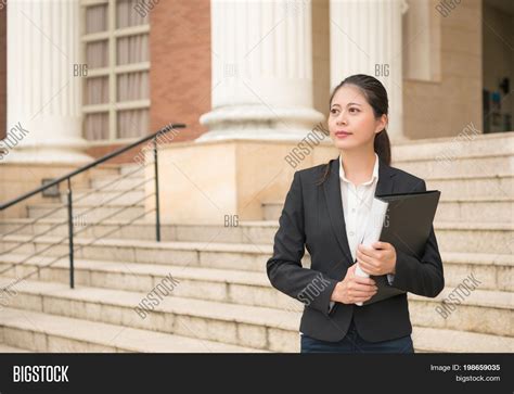 Lawyer Woman Standing Image And Photo Free Trial Bigstock