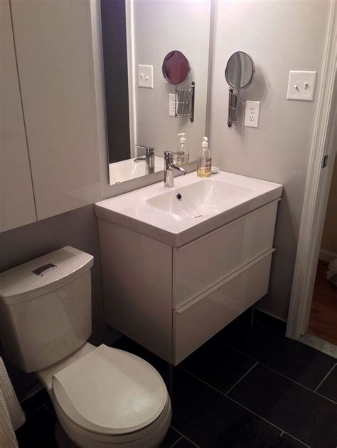 Our tiny kitchen using the ikea corner sink hack came out beautiful with our 24 inch wide appliances. Ikea 24 Inch Bathroom Vanity New Ikea Godmorgon Vanity ...