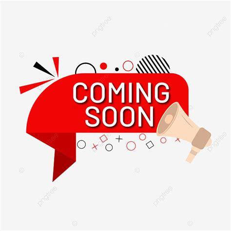Announcement Coming Soon Vector Hd Png Images Red And Announcement Mic