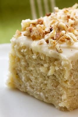 Sprinkle chopped walnuts over top of the frosting, if desired. Cooking Recipes: Banana Cake with Cream Cheese Frosting