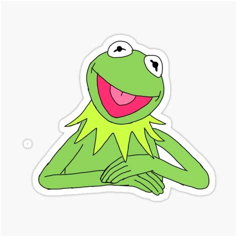 Kermit Sticker Sticker By Madebyelsa Redbubble