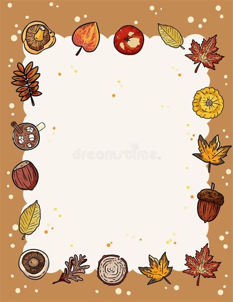 Autumn Cute Cozy Chalkboard Banner With Trendy Fall Elements Autumn