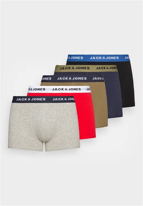 Jack And Jones Jacmarty Trunks 5 Pack Panties True Redrot Zalandoch