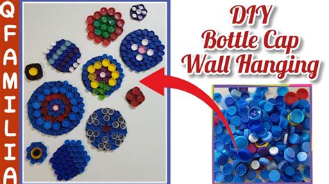 Diy Bottle Cap Wall Hanging Awesome Idea With Plastic Bottle Caps Diy Bottle Cap Craft Youtube