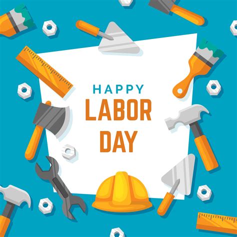 Labor Day Background In Flat Design Style 2202512 Vector Art At Vecteezy