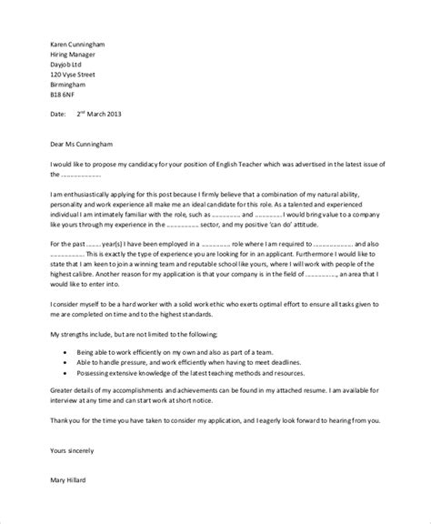 For example, what are your strongest points. Letter Of Application For Teaching Position For Your Needs | Letter Template Collection