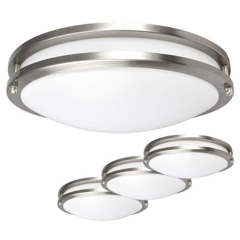 Luxrite Led Flush Mount Ceiling Light 14 Inch Dimmable 3000k Soft