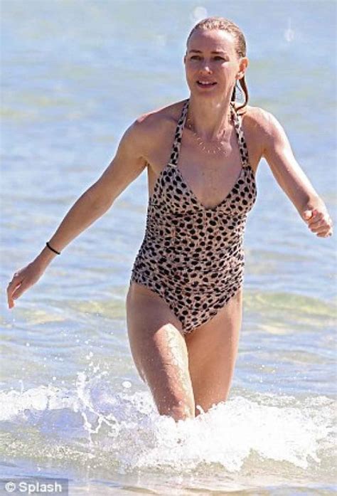 Naomi Watts In A Swimsuit Beach In Australia December Celebsla Com