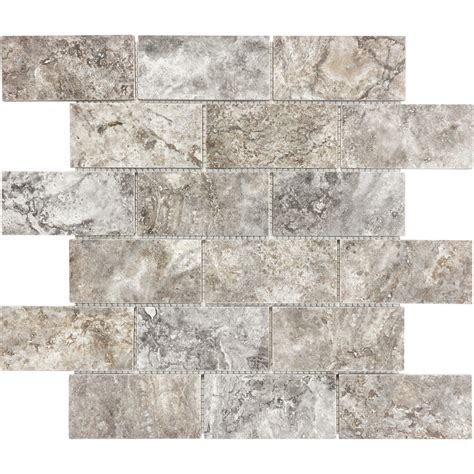 Discover the latest trends and styles when you shop at lowe's®. Shop Anatolia Tile Silver Ash Brick Mosaic Travertine Wall ...