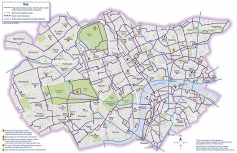 London Map Uk: Sea Life Aquarium London Map, Map of London City Bike 