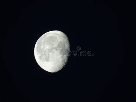 Moon Shines Bright In Dark Night Skies Stock Image Image Of