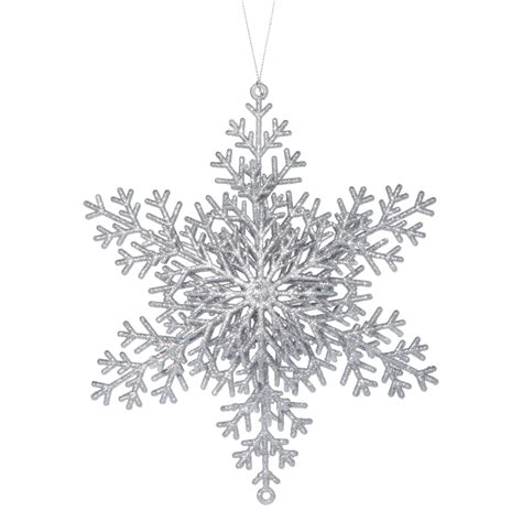 Canvas Silver Collection Glittering Decoration Snowflake Christmas