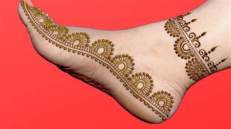 Easy Simple Mehndi Designs For Side Legs