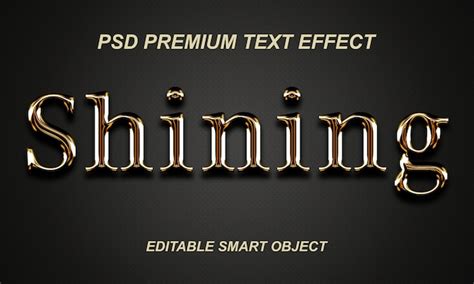 Premium Psd Shining Text Effect Design