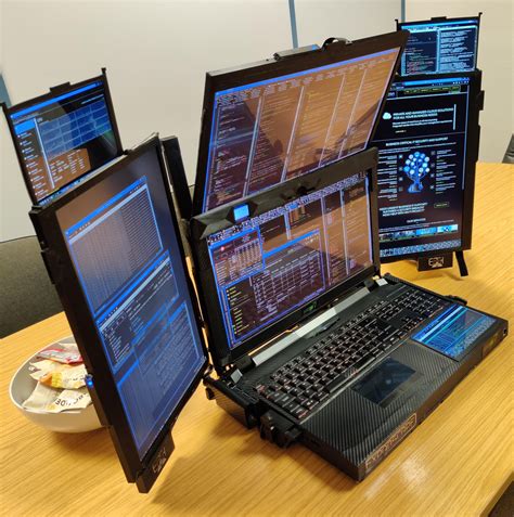 This Is The Aurora 7 And Its The Worlds First 7 Screen Laptop Technave