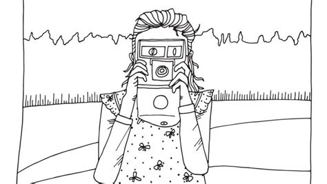 Polaroid Camera Coloring Pages Clip Art Library