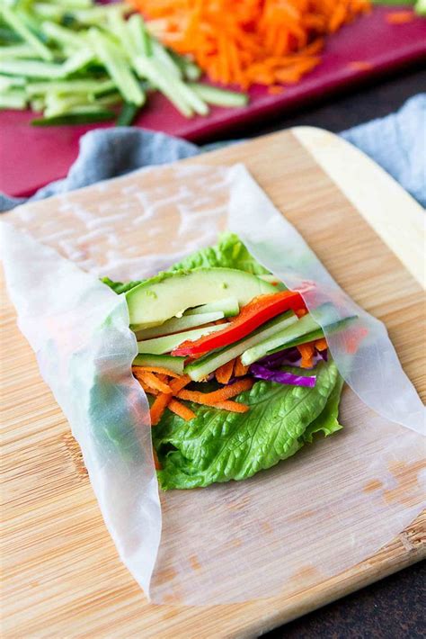 When you just don't feel like another salad, this vegan spring rolls have been a favorite of mine ever since i was a kid. Vegan Spring Rolls with Peanut Sauce - Cookin Canuck ...