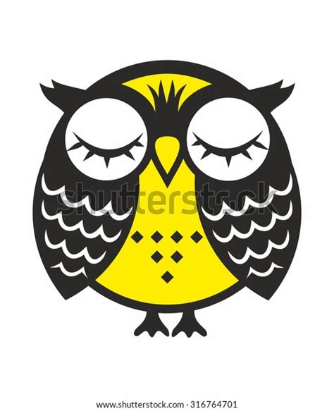 Happy Owl Stock Vector Royalty Free 316764701