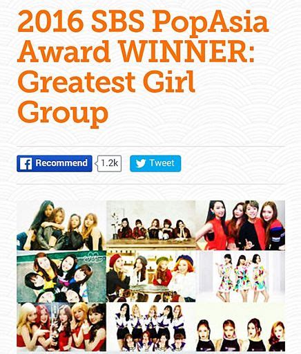 Sbs Popasia Greatest Girl Group Of 2016 Top 5 Revealed With Our Beautiful Girls Taking The 2