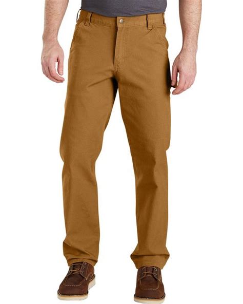 Carhartt Rugged Flex Relaxed Fit Duck Dungarees In Brown For Men Lyst