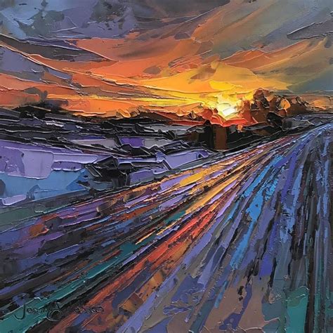 Jason Anderson Abstract Art Landscape Abstract Landscape Painting