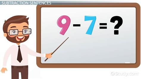 How To Complete The Subtraction Sentence Lesson
