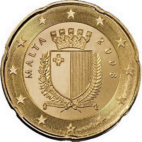 20 Eur To Myr 20 Euro Cent 2nd Map Malta Numista 1 Eur 488