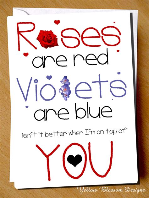 Valentines Day Card ~ Roses Are Red Violets Are Blue Isnt It Better